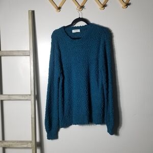 NWOT ZENANA WOMEN'S BLUE SWEATER SIZE LARGE